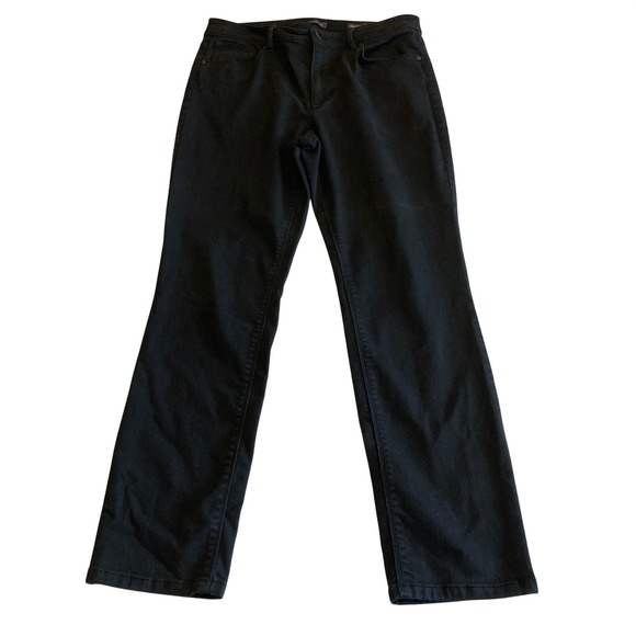 J.Jill Denim - J.Jill Jeans Womens 12 (31x29) Black High-Rise Straight Leg Stretch WPT145141